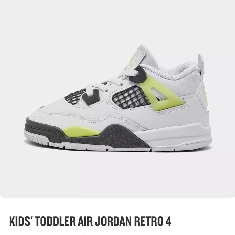 KIDS' TODDLER AIR JORDAN RETRO 4 BASKETBALL SHOES